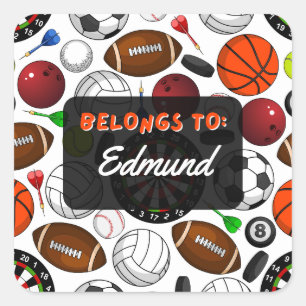 Carré APPARTIENT PERSONNELLEMENT À Sticker Sport