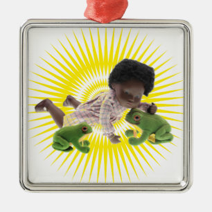 Carré Argenté 519 Sasha Cara Black Baby Ornement