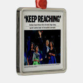 Carré Argenté Continuez l'atteinte : Ornement 2012 de Noël (Droite)