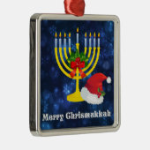 Carré Argenté Joyeux Ornement Chrismukkah (Droite)