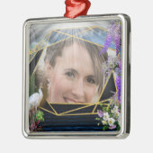 Carré Argenté Ornement (Gauche)