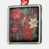 Carré Argenté Ornement de surface de Noël (Gauche)