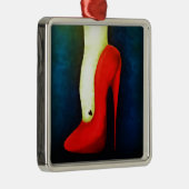 Carré Argenté ornement de talon haut (Droite)