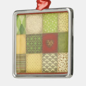 Carré Argenté Ornement d'édredon de Noël (Gauche)