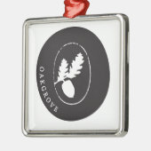 Carré Argenté Ornement d'Oakgrove (Gauche)