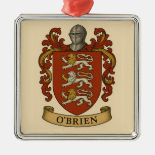 Carré Argenté Ornement du blason de la famille O'Brien