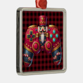 Carré Argenté Ornement du contrôleur de jeu Nutcracker (Droite)
