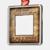 Carré Argenté Ornement fait sur commande de l'Armée de l'Air (Gauche)