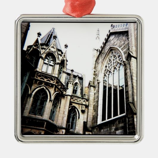 Carré Argenté Ornement 'gothique' (Devant)