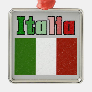 Carré Argenté Ornement Italia