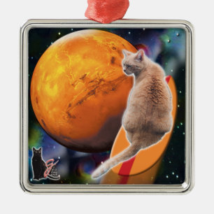Carré Argenté Ornement Piment Star Surfer-Cat