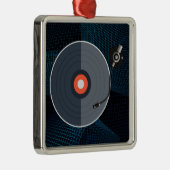 Carré Argenté Ornement vinyle (Droite)