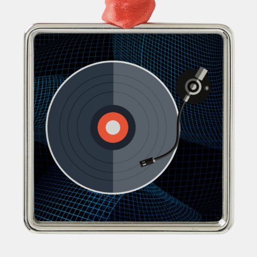Carré Argenté Ornement vinyle (Devant)