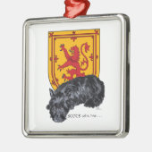 Carré Argenté Scots Wha Hae Ornement (Gauche)