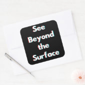 Carré Au-delà du sticker de surface (Enveloppe)