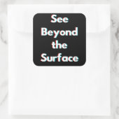 Carré Au-delà du sticker de surface (Sac)