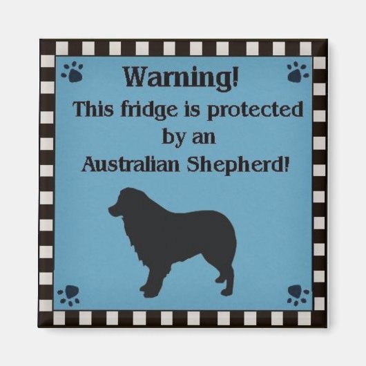 Carré Aussie Magnet Blue (Devant)