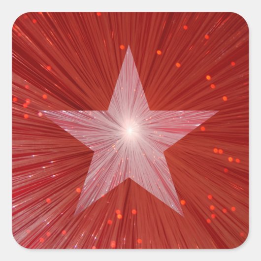 Carré autocollant Red Star (Devant)