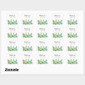 Carré Avec Amour Boho Cactus Enveloppe Enveloppe Sticker (Feuille)