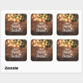 Carré Ayez Un Joyeux Petit Noël | Sticker (Feuille)