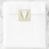 Carré Bachelor Party costume Sticker (Sac)