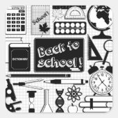 Carré Back To School Sticker (Devant)