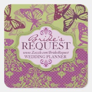 Carré Baisers à papillon Sticker professionnel Flirt 2