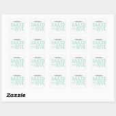 Carré Baked With Love Sticker (Feuille)