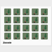 Carré Balade dans le Sticker de Woods (Feuille)