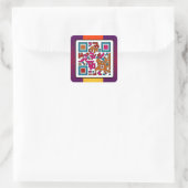 Carré BALISE ART QR CODE Sticker (Sac)