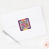 Carré BALISE ART QR CODE Sticker (Enveloppe)