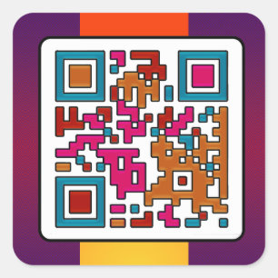 Carré BALISE ART QR CODE Sticker