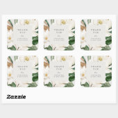 Carré Balise Sticker Merci Magnolia (Feuille)