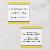 Carré Barriste Moderne & Chic Chez Carte de visite De Dr (Devant / Derrière)