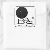 Carré BAS Retro Logo Sticker (Sac)