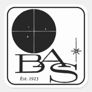 Carré BAS Retro Logo Sticker