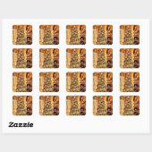 Carré Beau Sticker Arbre de Noël (Feuille)