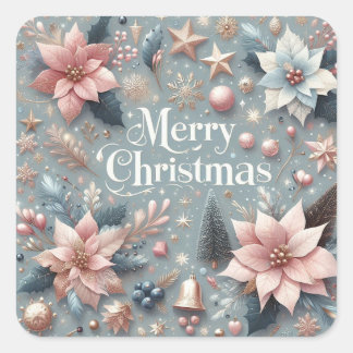 Carré Beau Sticker Joyeux Noël