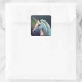 Carré Beau Sticker Tête Unicorn (Sac)