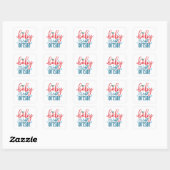 Carré Bébé C'est froid Sticker extérieur (Feuille)