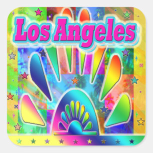 Carré Belle Sticker Los Angeles Sun & Palms