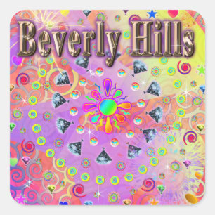 Carré Beverly Hills Lucky Golden Sticker