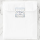 Carré Bible Verse 1 Samuel 16:7 Sticker Aquarelle (Sac)