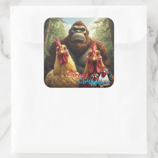 Carré “Birbs Meet Bigfoot” Sticker Sheet (Sac)