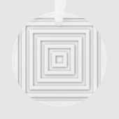 Carré blanc géométrique (devant)