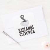 Carré BLC Logo & Sticker de texte, blanc (Enveloppe)