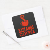 Carré BLC Logo & Sticker de texte, noir (Enveloppe)
