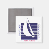 Carré bleu bateau_vers le haut vers le bas, aimant (Recto/Verso)