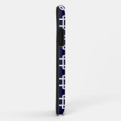 Carré bleu marine Lien Motif iPhone 5 Coque (Dos/Droite)