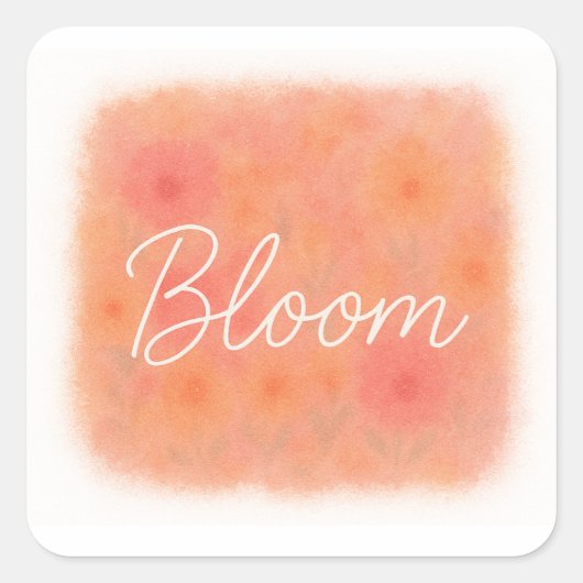 Carré Bloom Sticker (Devant)